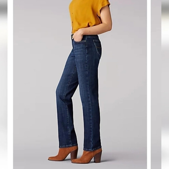 𝅺Lee Straight Leg Stretch Relaxed Fit‎ in Bewitched Jeans Size 18 - Picture 2 of 7